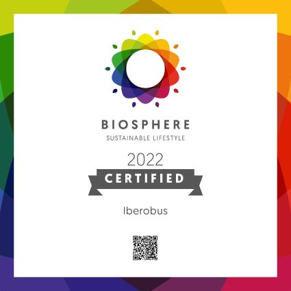Placa-certificacao-Biosphere-2022-iberobus